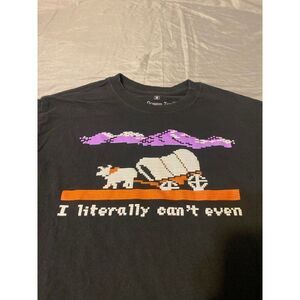 The Oregon Trail Shirt Mens Medium Black Graphic Video Game Tee